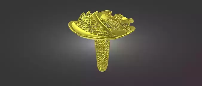 Printable  Gold Ring STL file