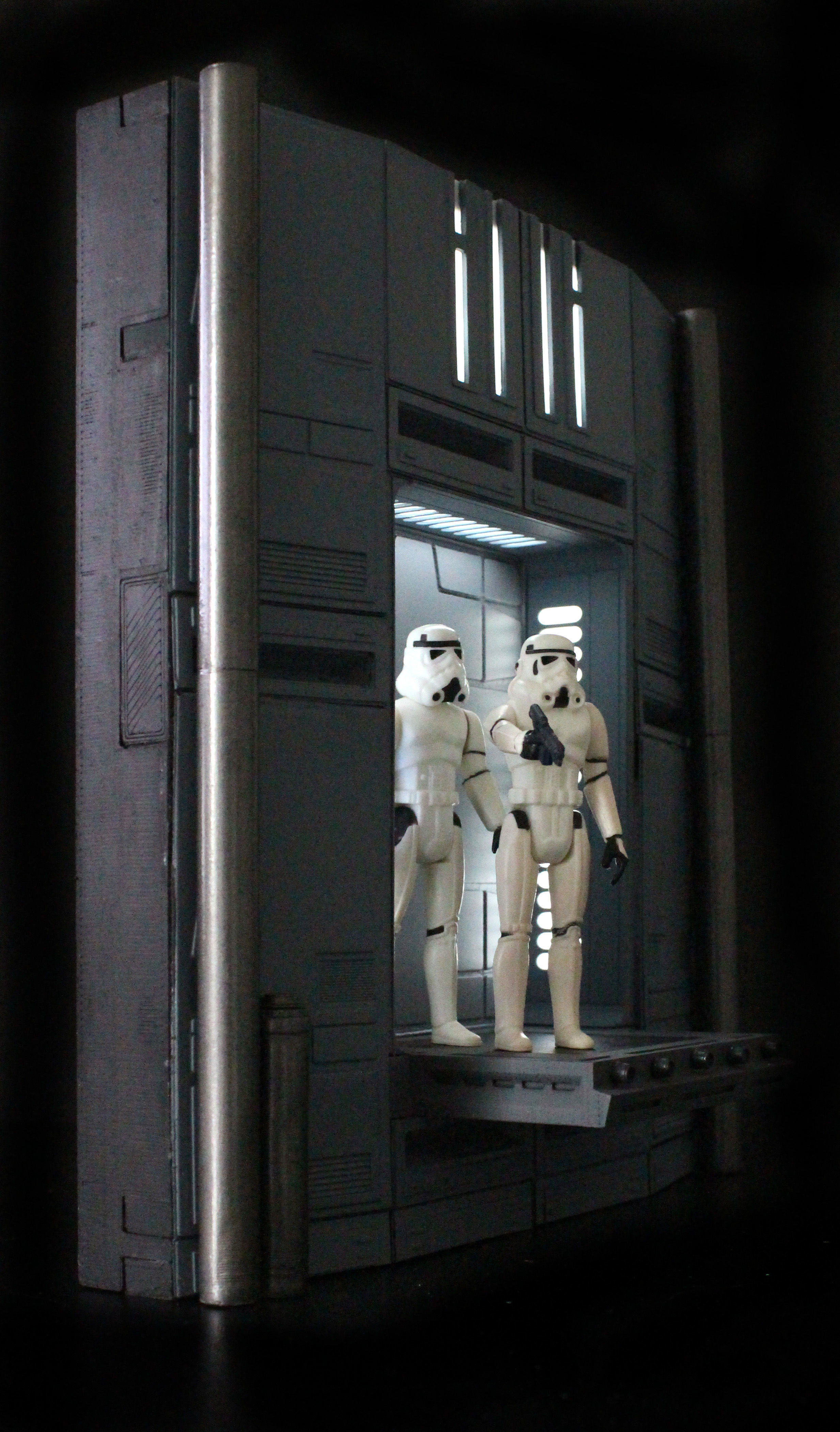 Set 2a - Death Star Extention Bridge  1-12 scale Blackseries  3D print model_33