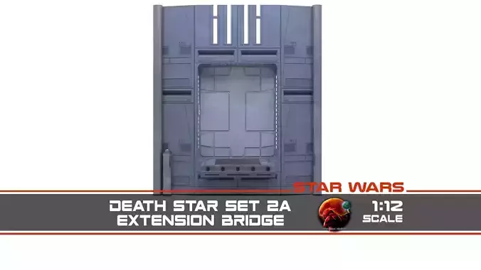 Set 2a - Death Star Extention Bridge  1-12 scale Blackseries  3D print model