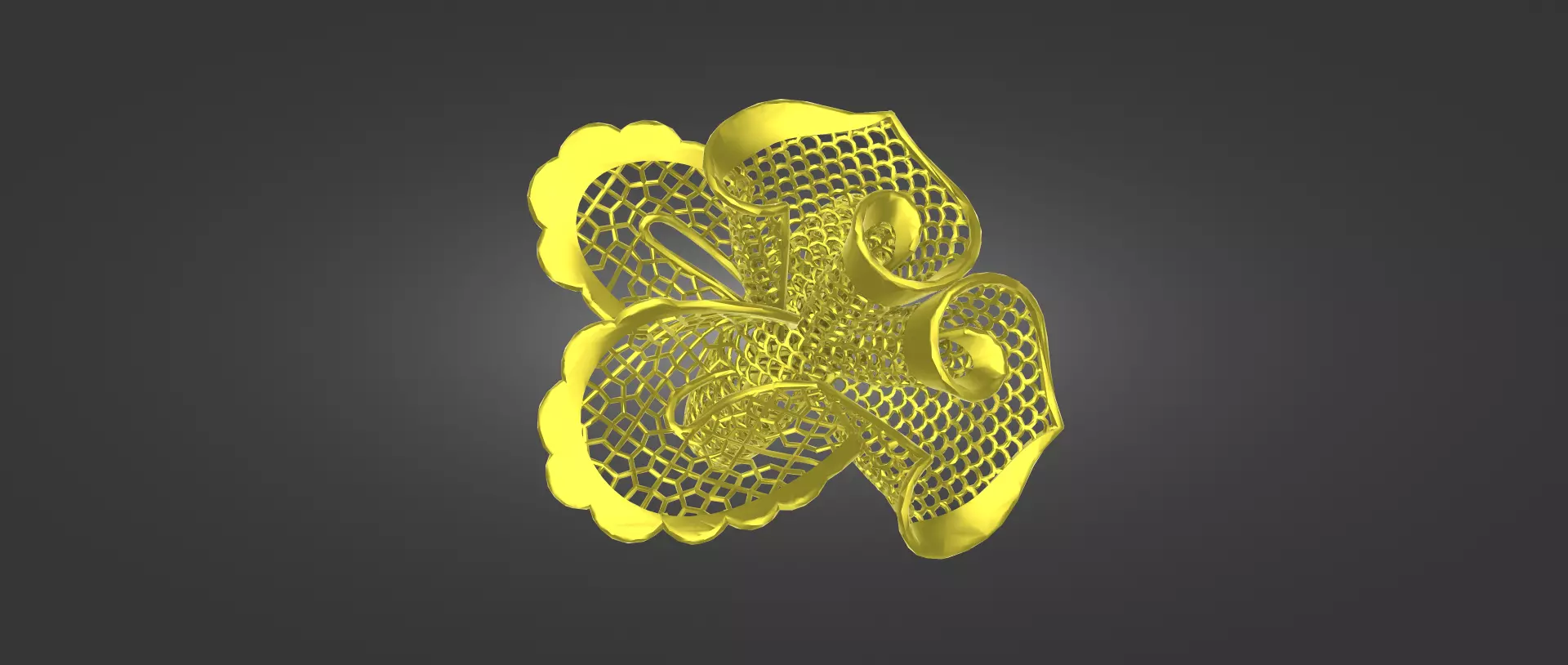 Printable Gold Design Ring 3D print model