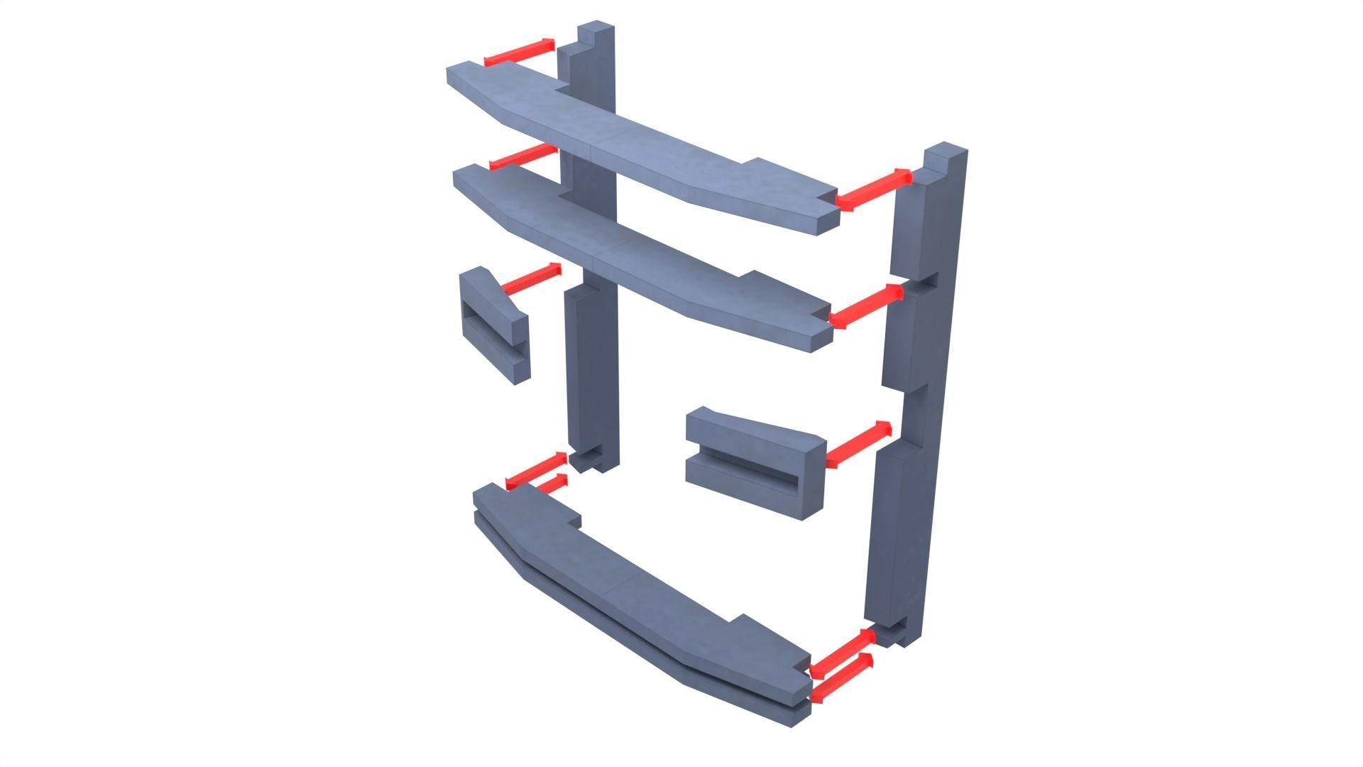 Set 2a - Death Star Extention Bridge  1-18 scale Kenner-Hasbro 3D print model_11