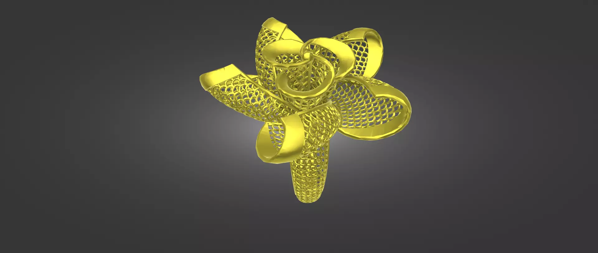 Gold Ring STL file for sale  3D print model_0
