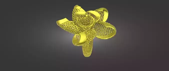 Gold Ring STL file for sale  3D print model