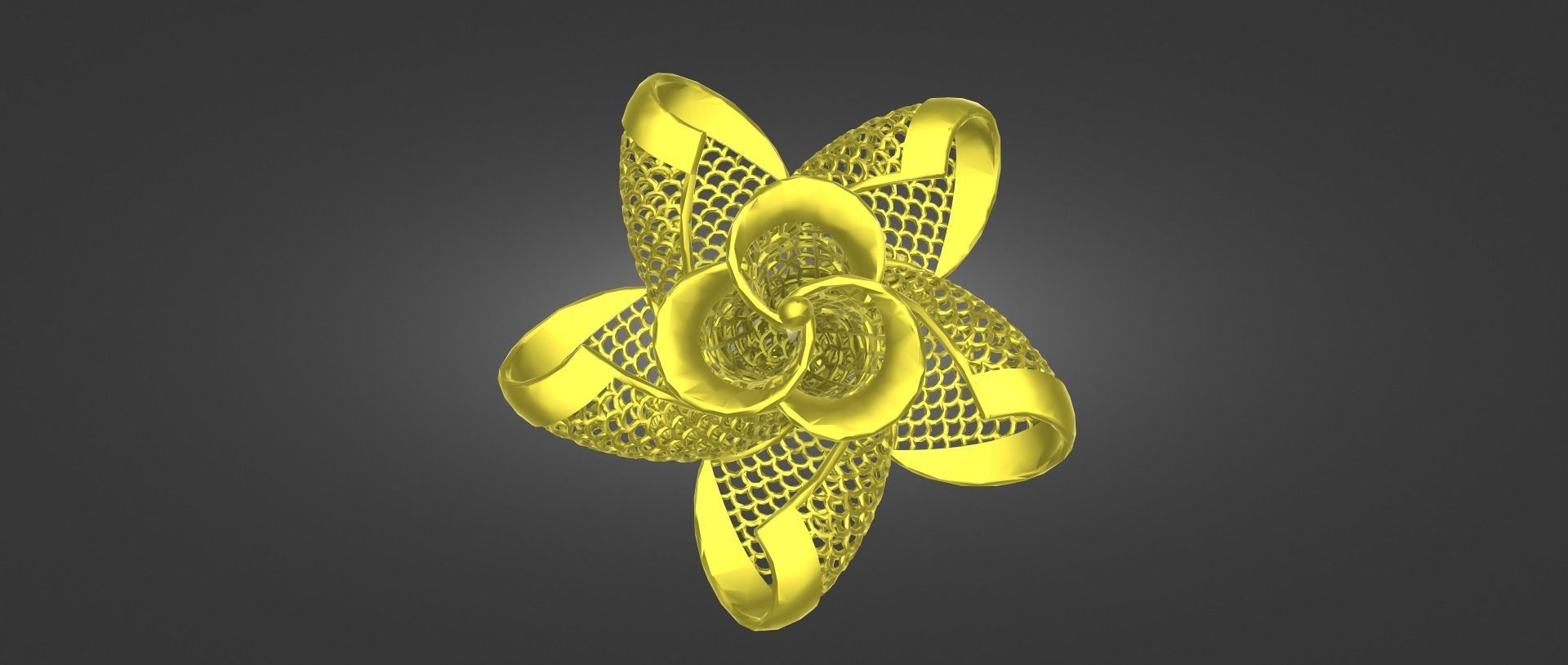 Gold Ring STL file for sale  3D print model_2