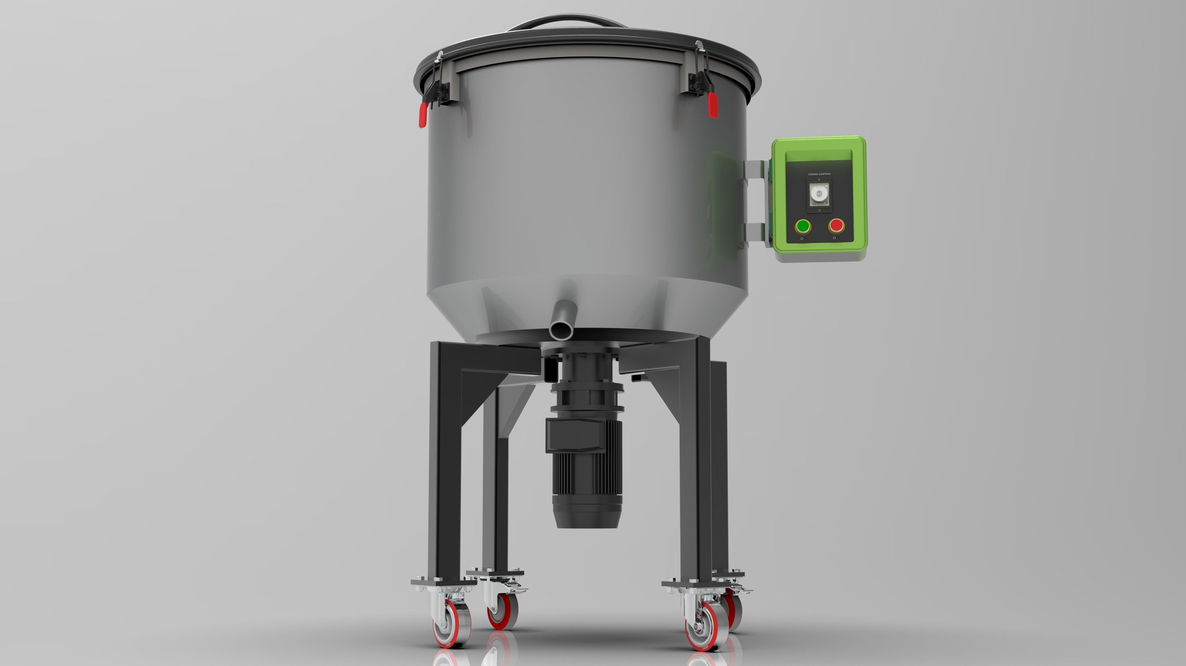 Plastic Granule Vertical Mixer 3D model_1