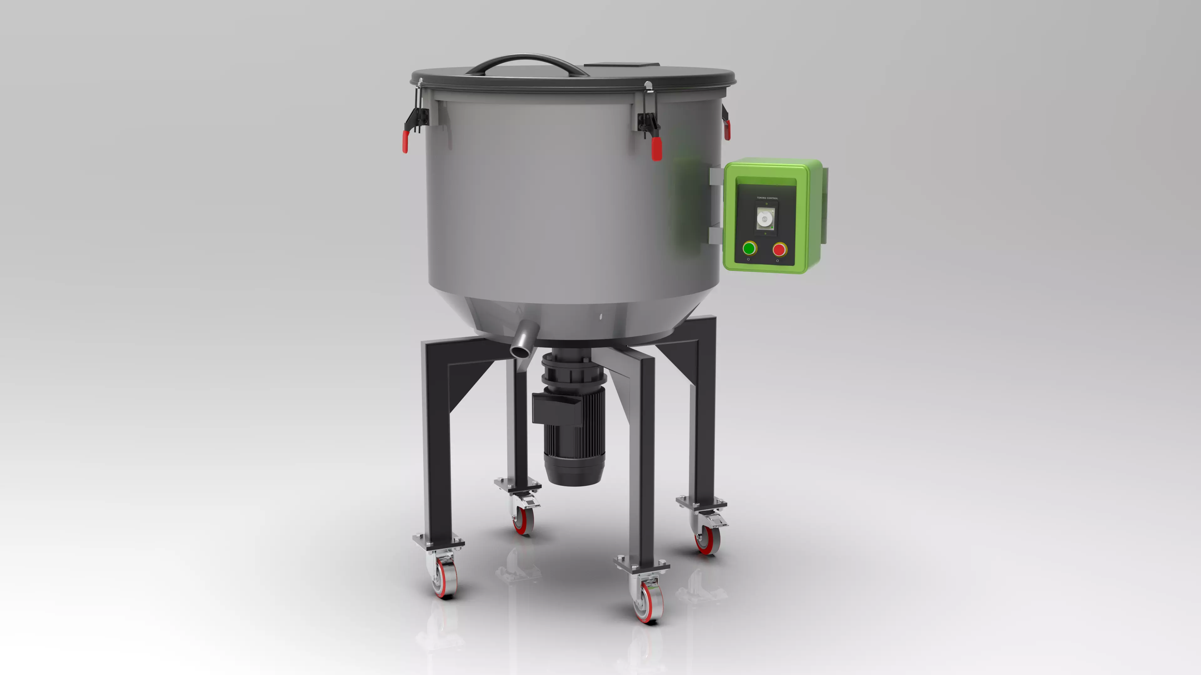 Plastic Granule Vertical Mixer 3D model_0