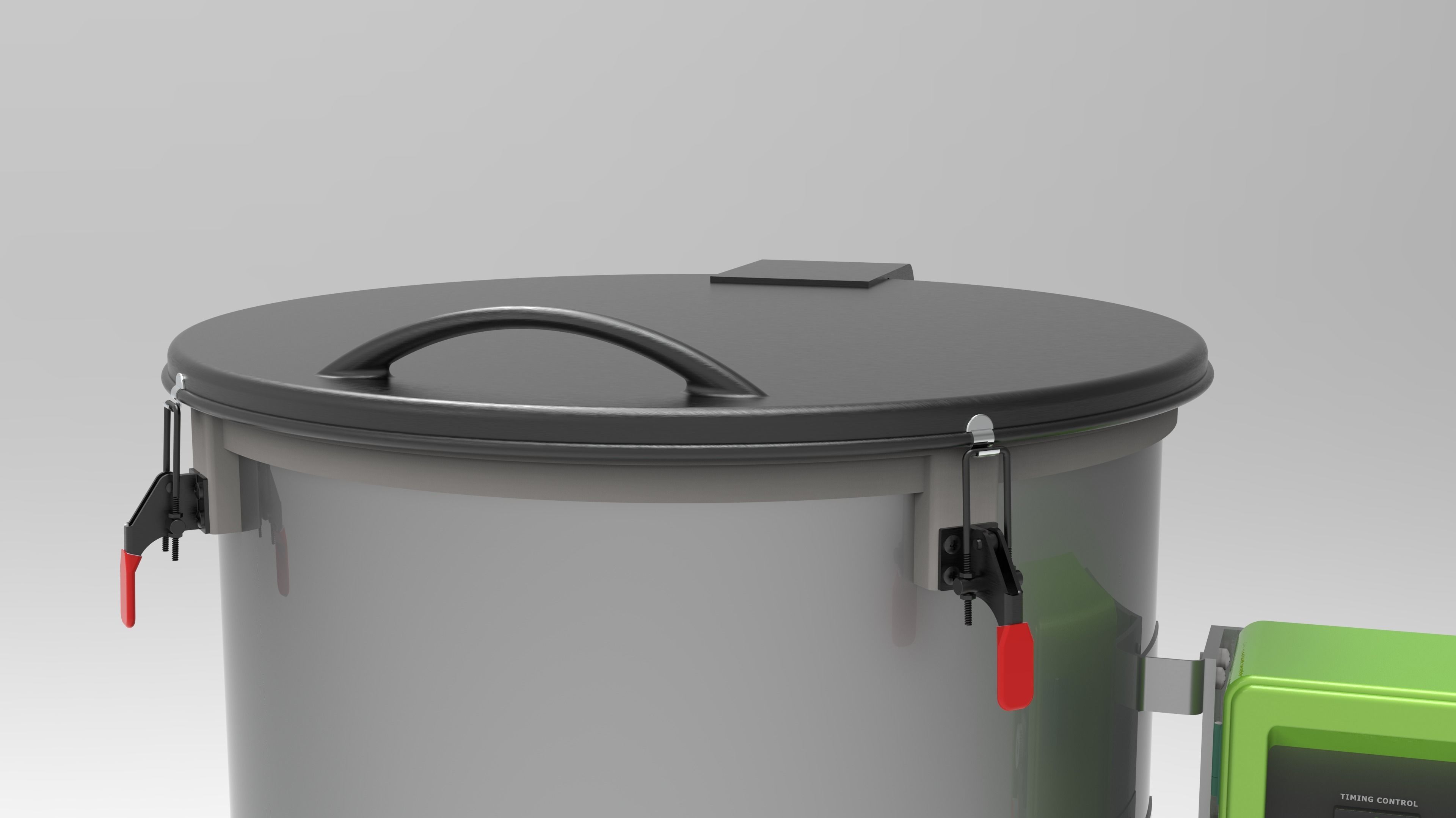 Plastic Granule Vertical Mixer 3D model_4