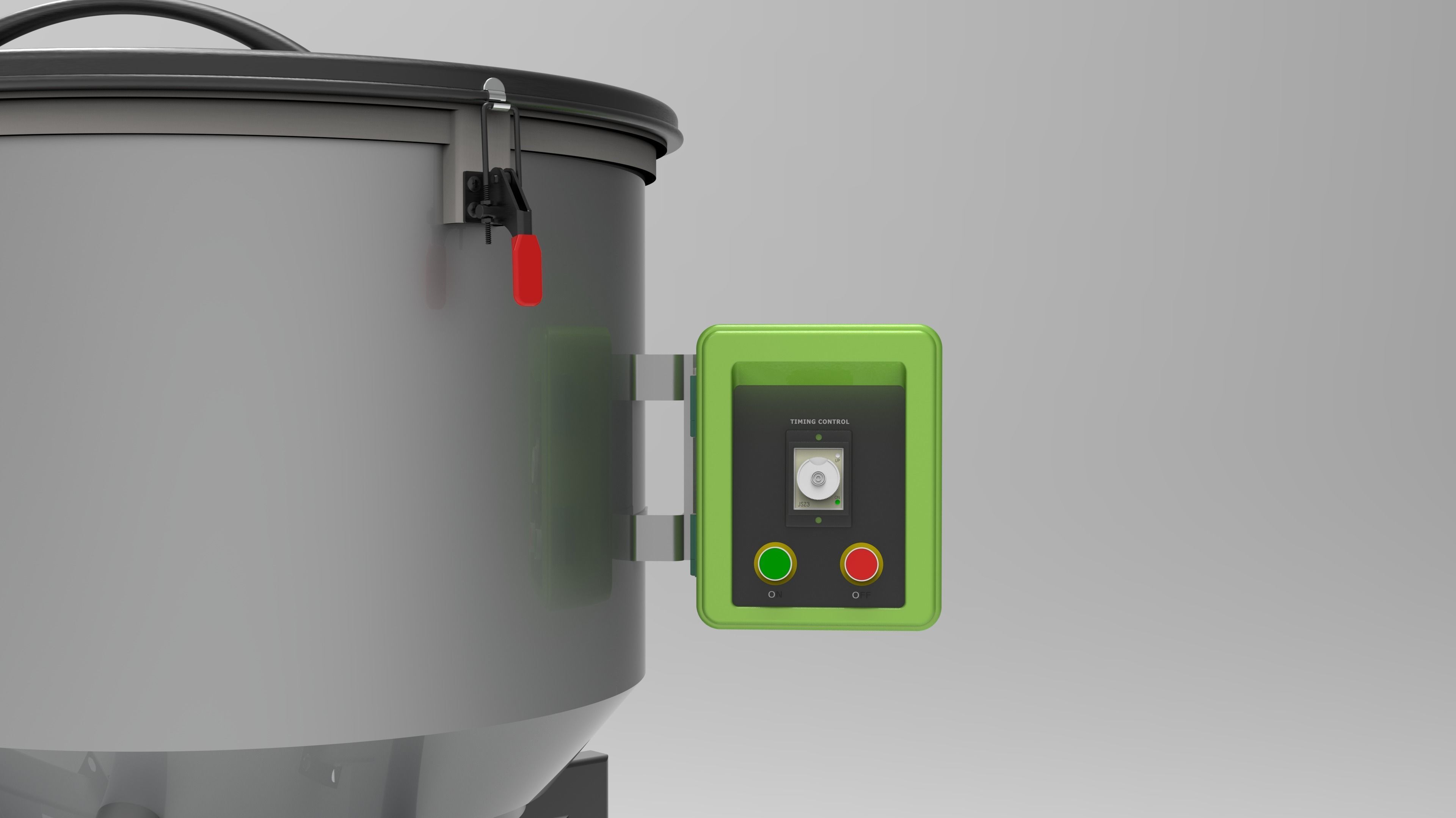 Plastic Granule Vertical Mixer 3D model_5