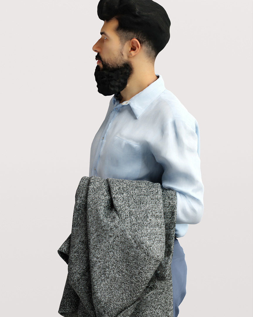 Humano Traveling Man with suitcase 2206-10 3D model_7