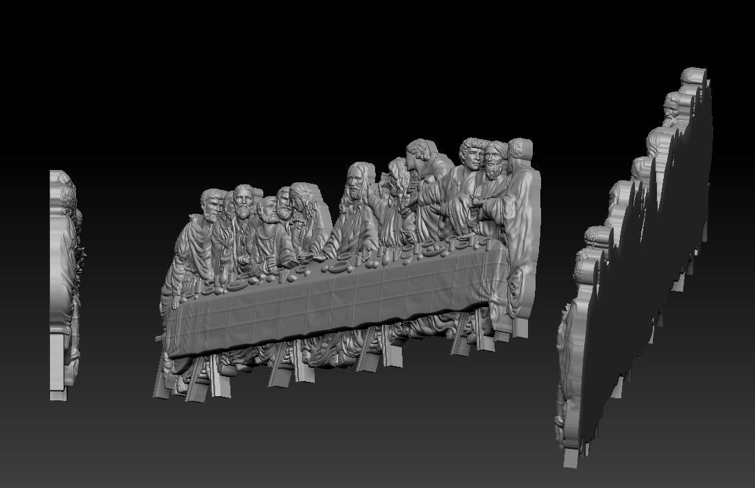 Last Supper 3D print model_7