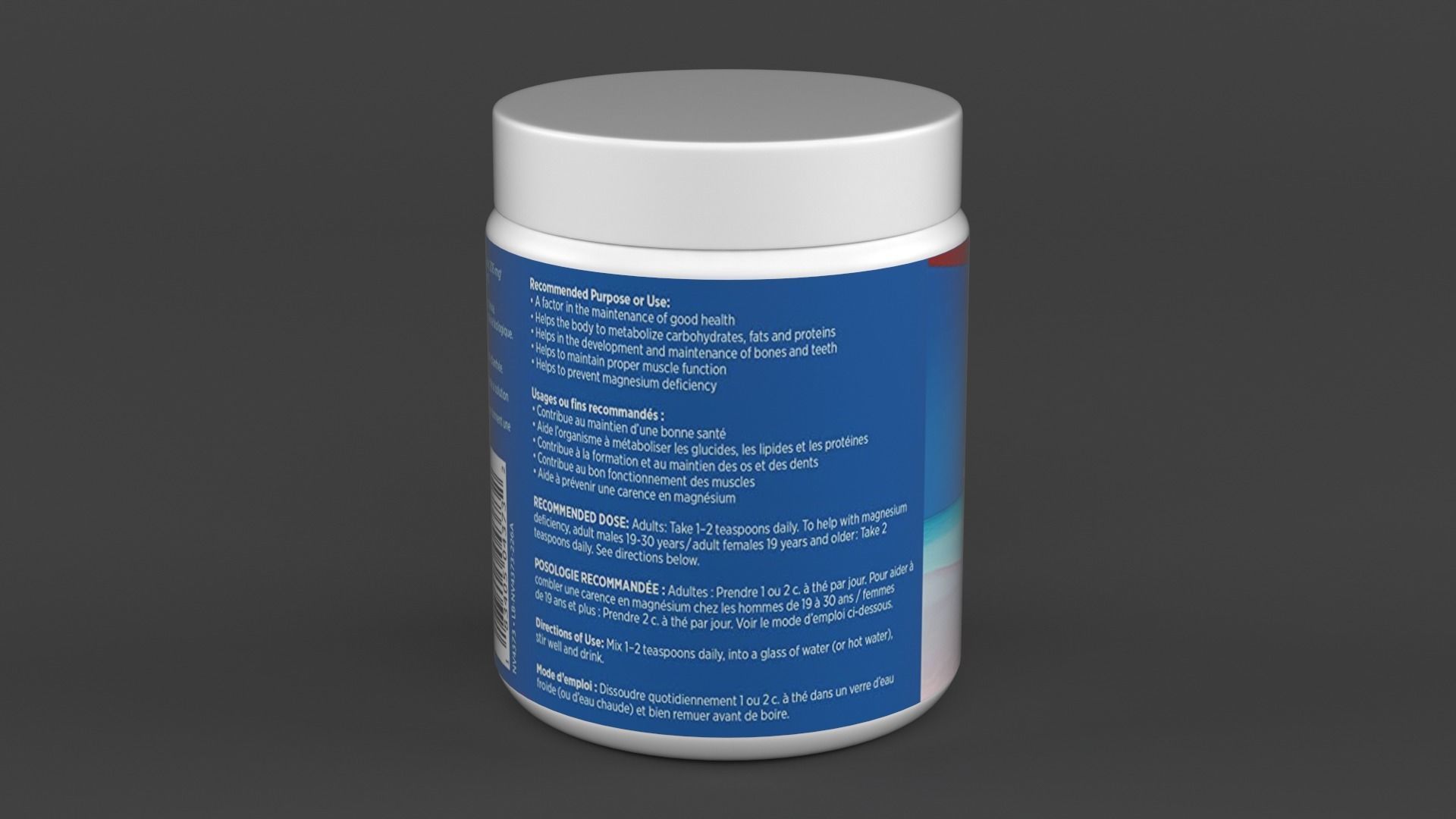 Magnesium Powder Supplement 3D model_6