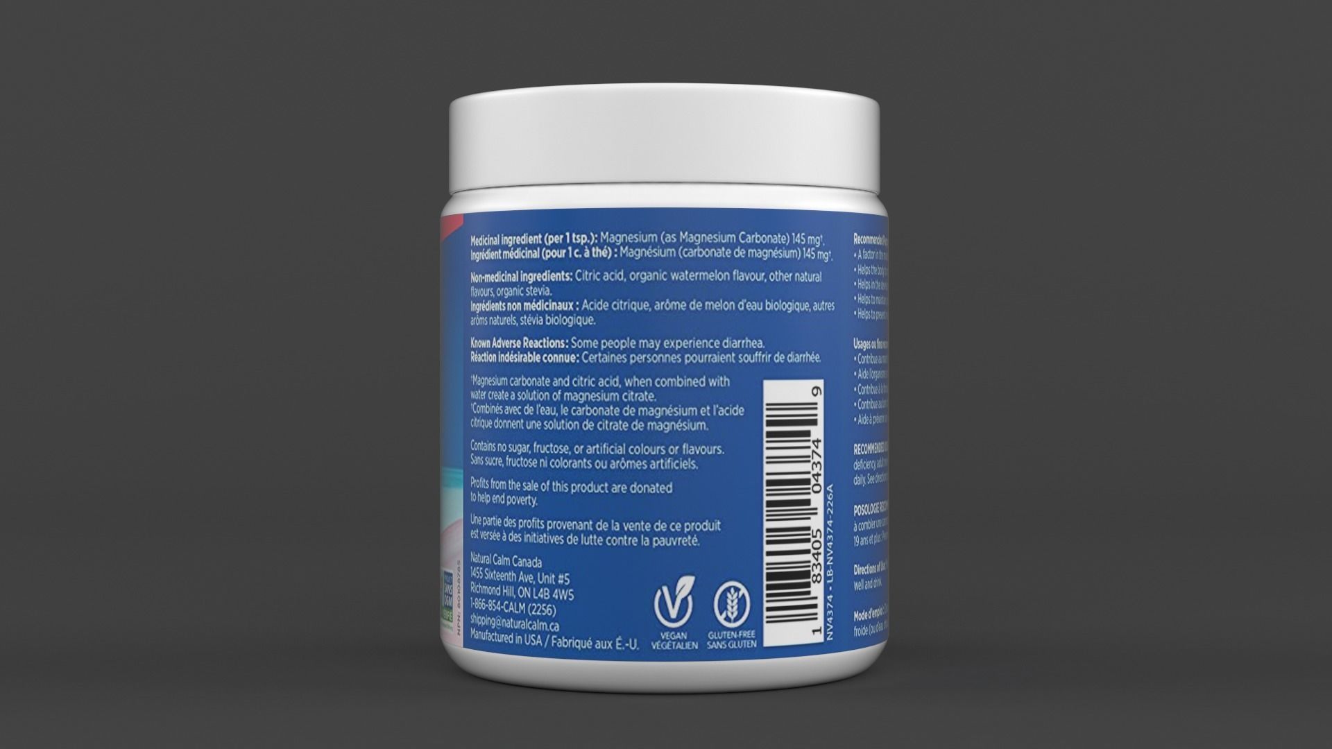 Magnesium Powder Supplement 3D model_2