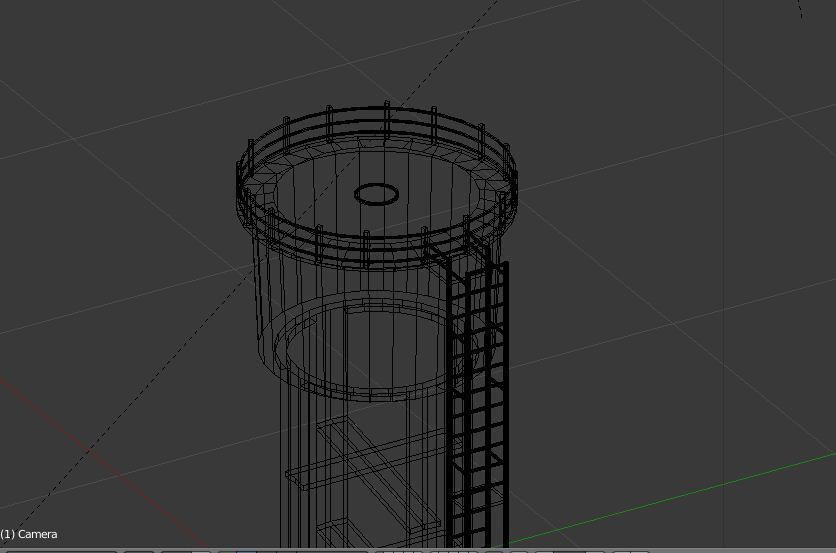 Water Tower 3D model_1