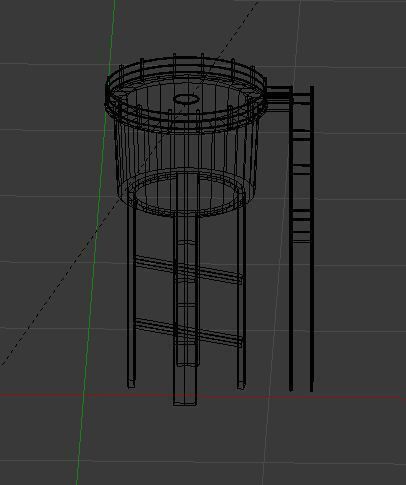 Water Tower 3D model_2