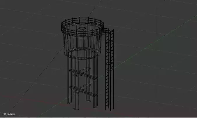 Water Tower 3D model Water Tower 3D model
