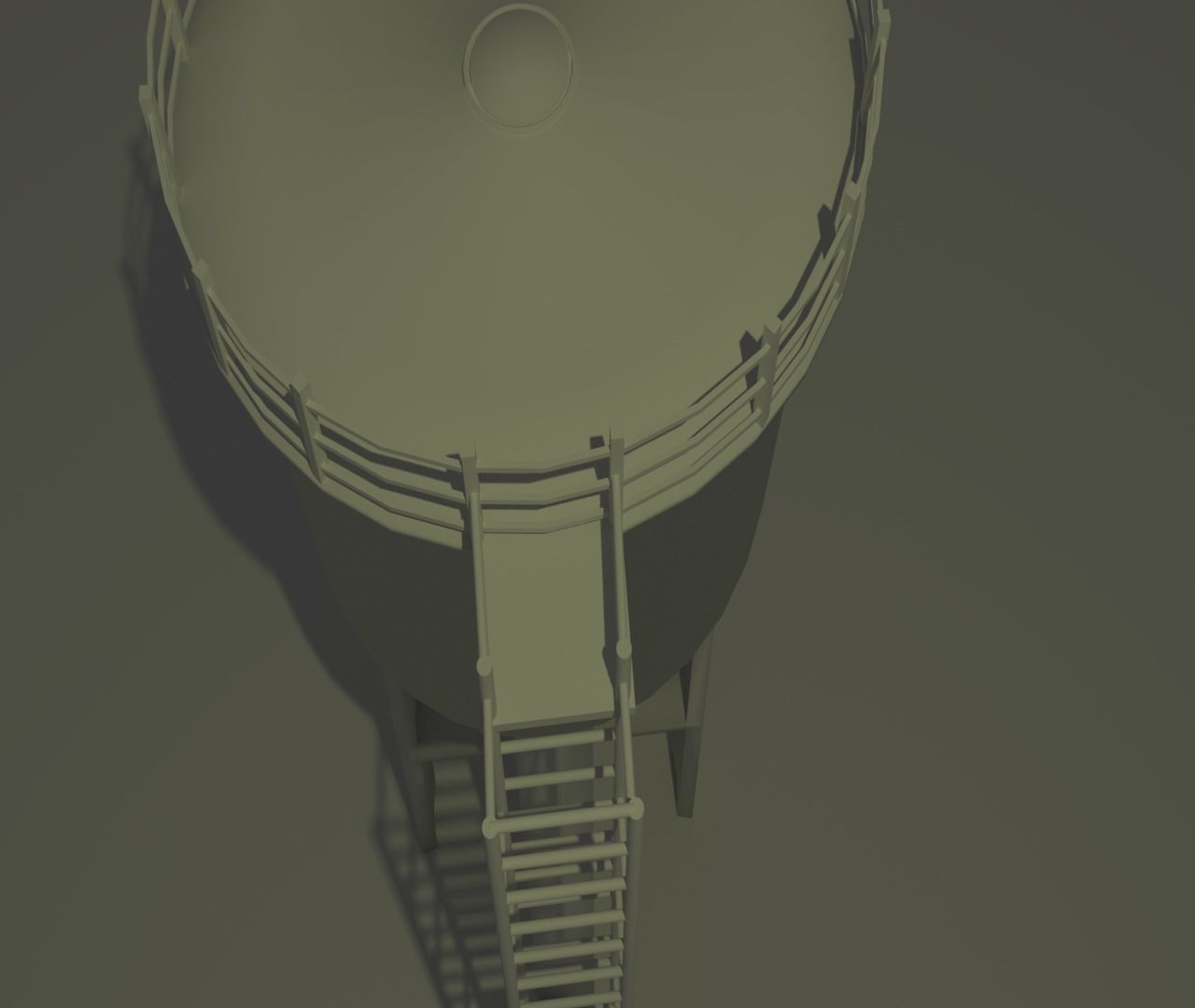 Water Tower 3D model_7