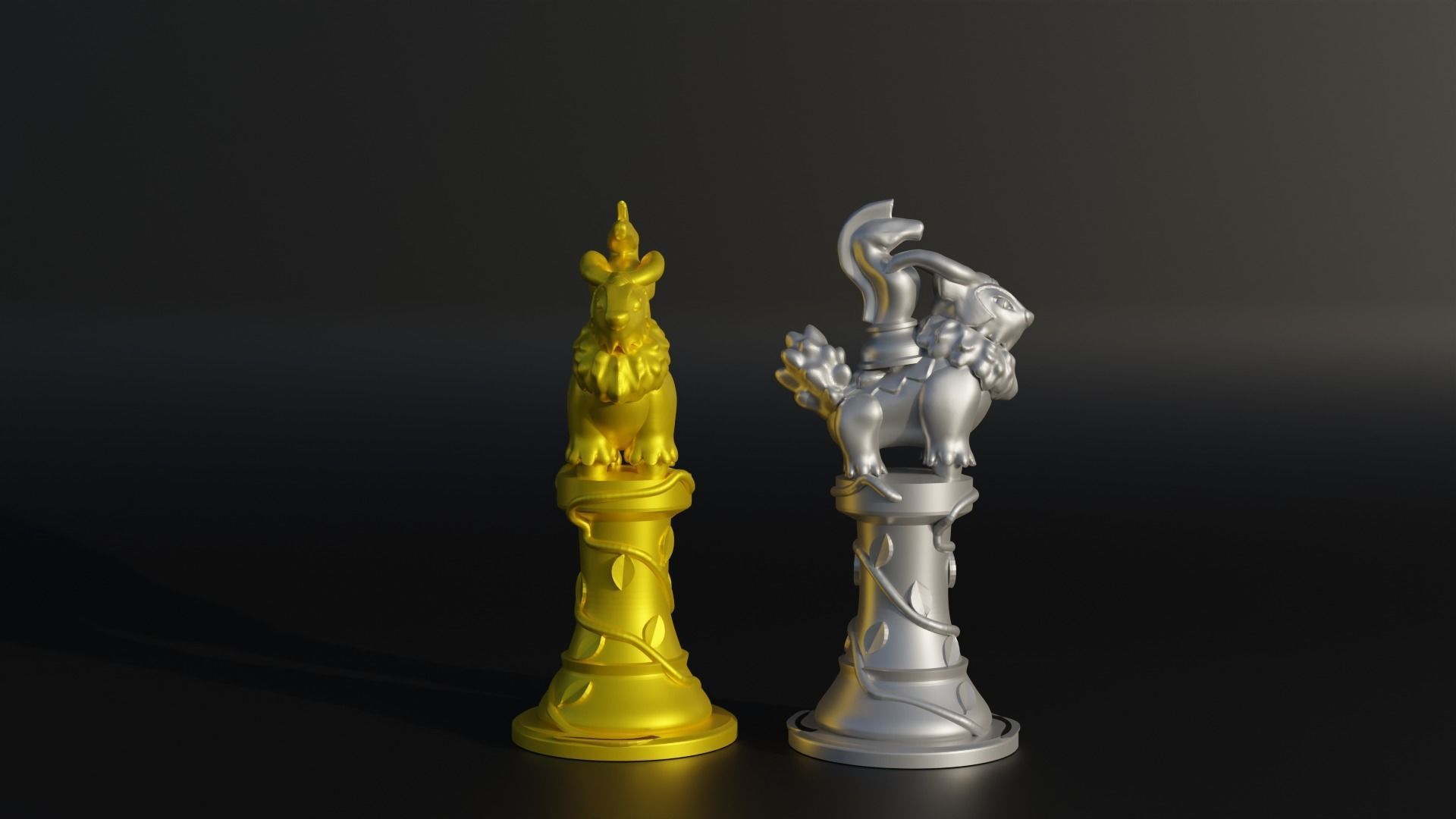 Pokemon Chess Set- Nature Pokemon Chess With 6 Different Model 3D print model_20