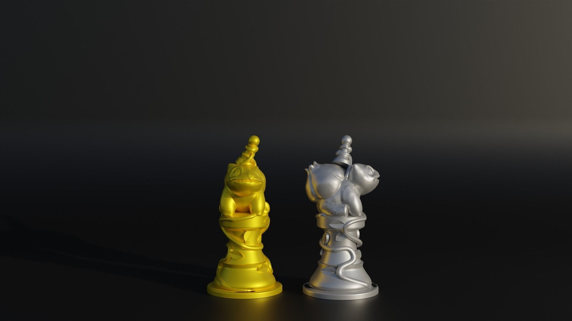 Pokemon Chess Set- Nature Pokemon Chess With 6 Different Model 3D print model_12