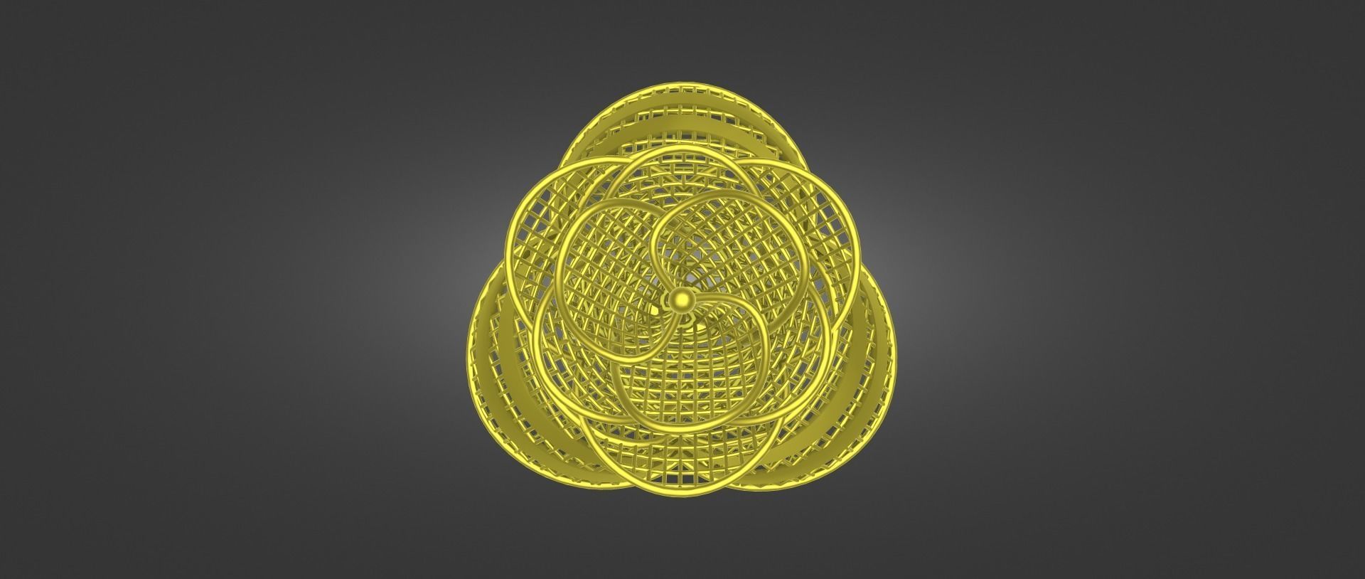 Gold Ring design STL printable file 3D print model_2