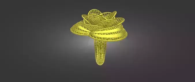 Gold Ring design STL printable file