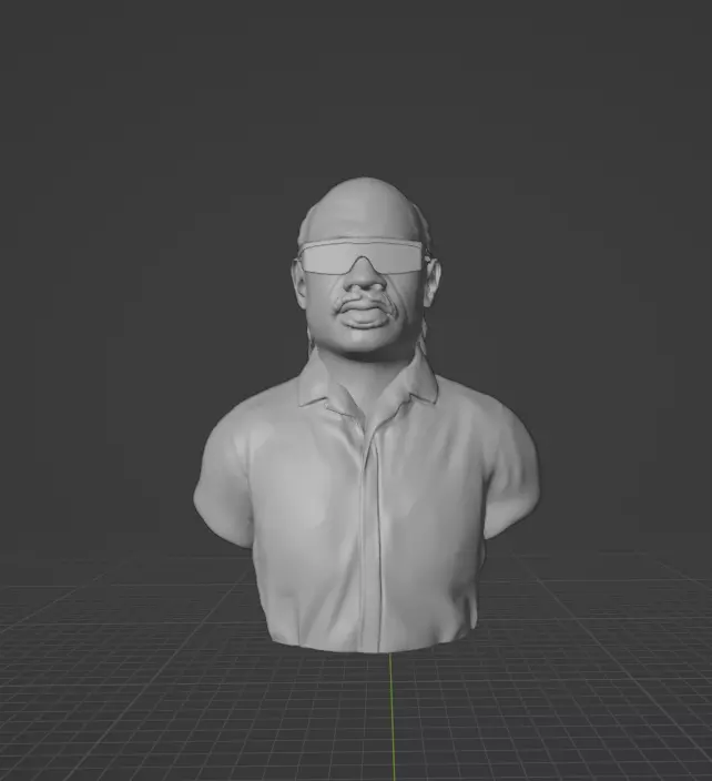 Stevie Wonder 3D print model_0