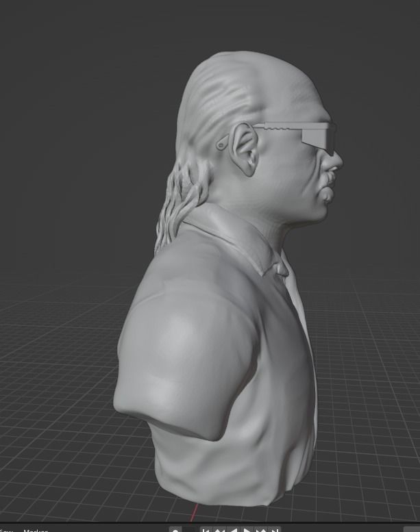 Stevie Wonder 3D print model_5