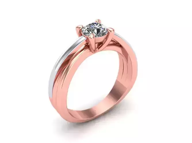 Solitaire Diamond Ladies Ring