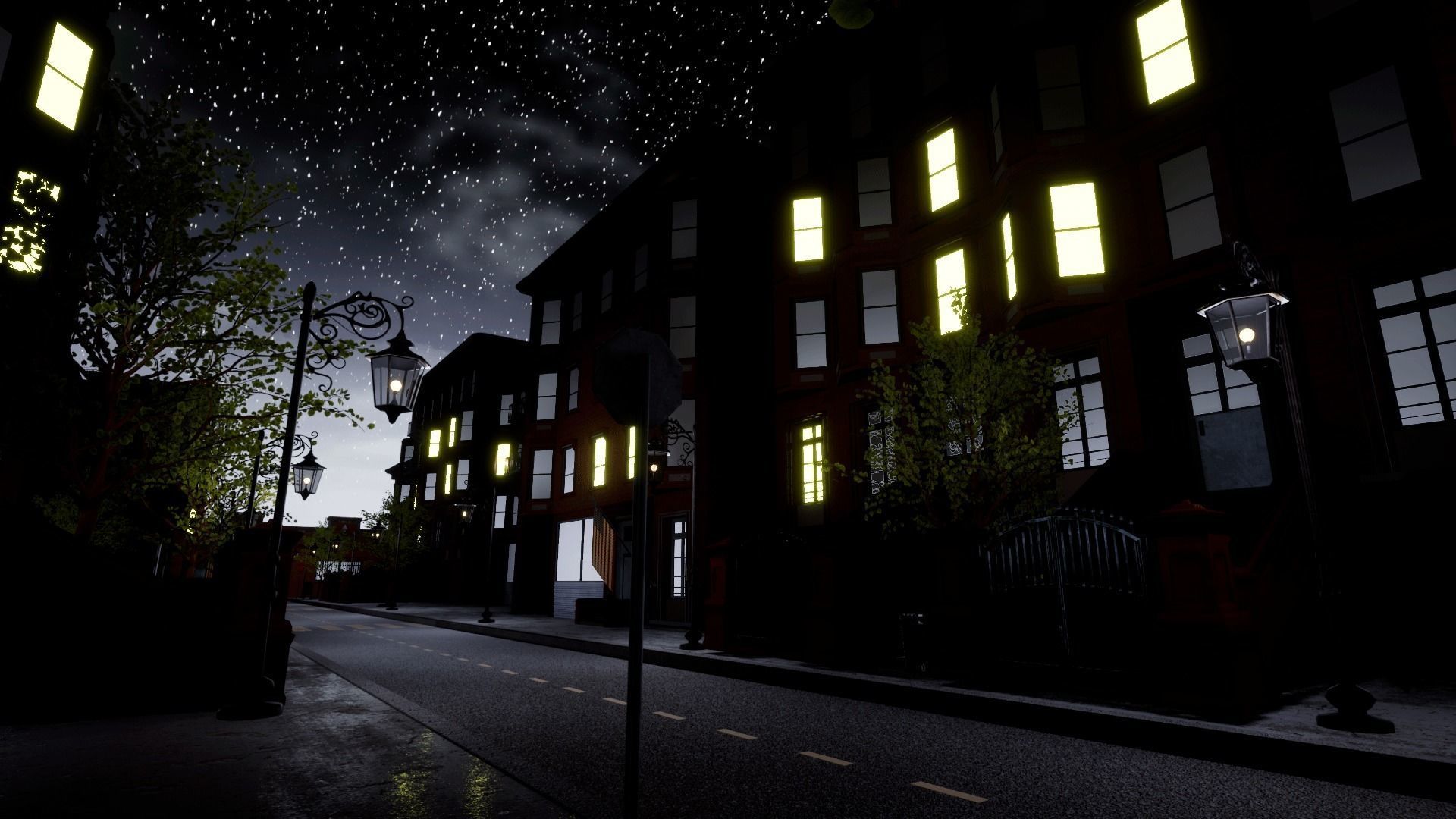 New York streets - Modular city Low-poly 3D model_25