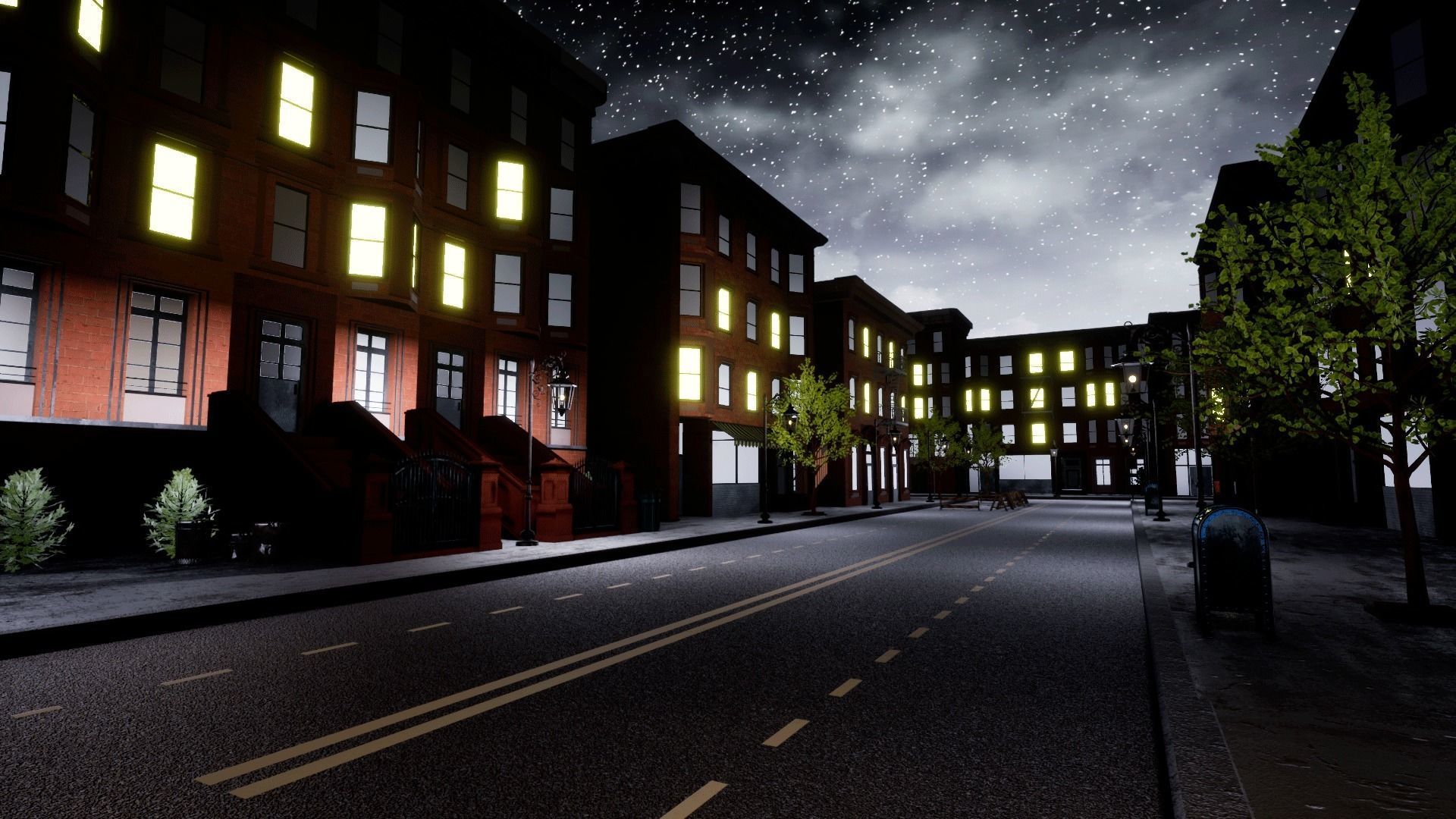 New York streets - Modular city Low-poly 3D model_28