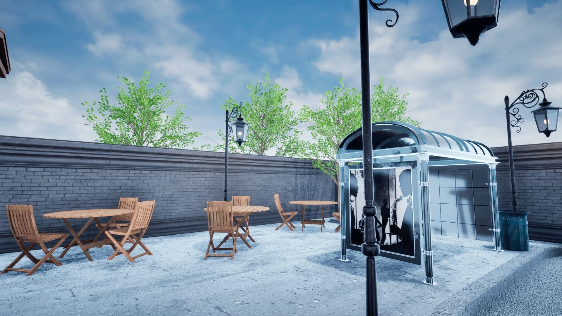 New York streets - Modular city Low-poly 3D model_32