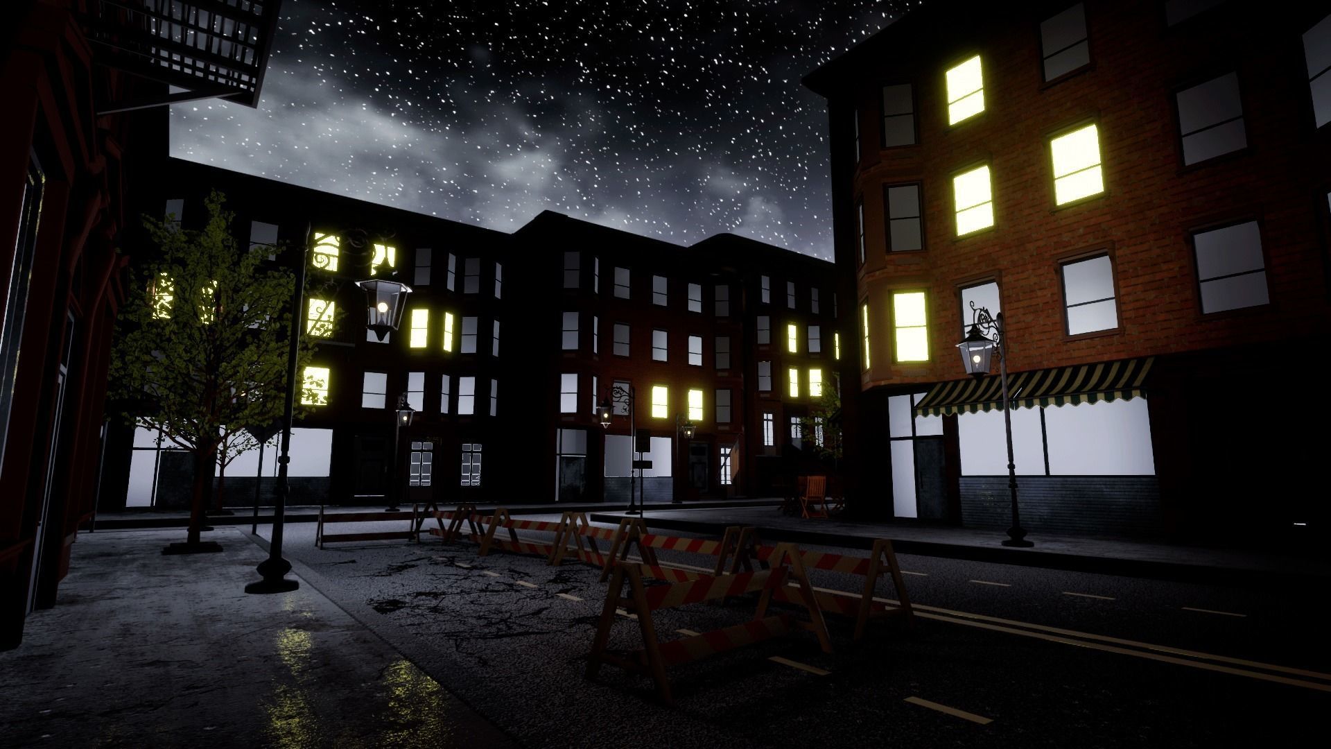 New York streets - Modular city Low-poly 3D model_26