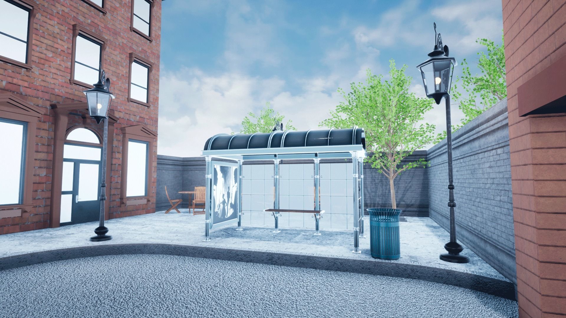 New York streets - Modular city Low-poly 3D model_23