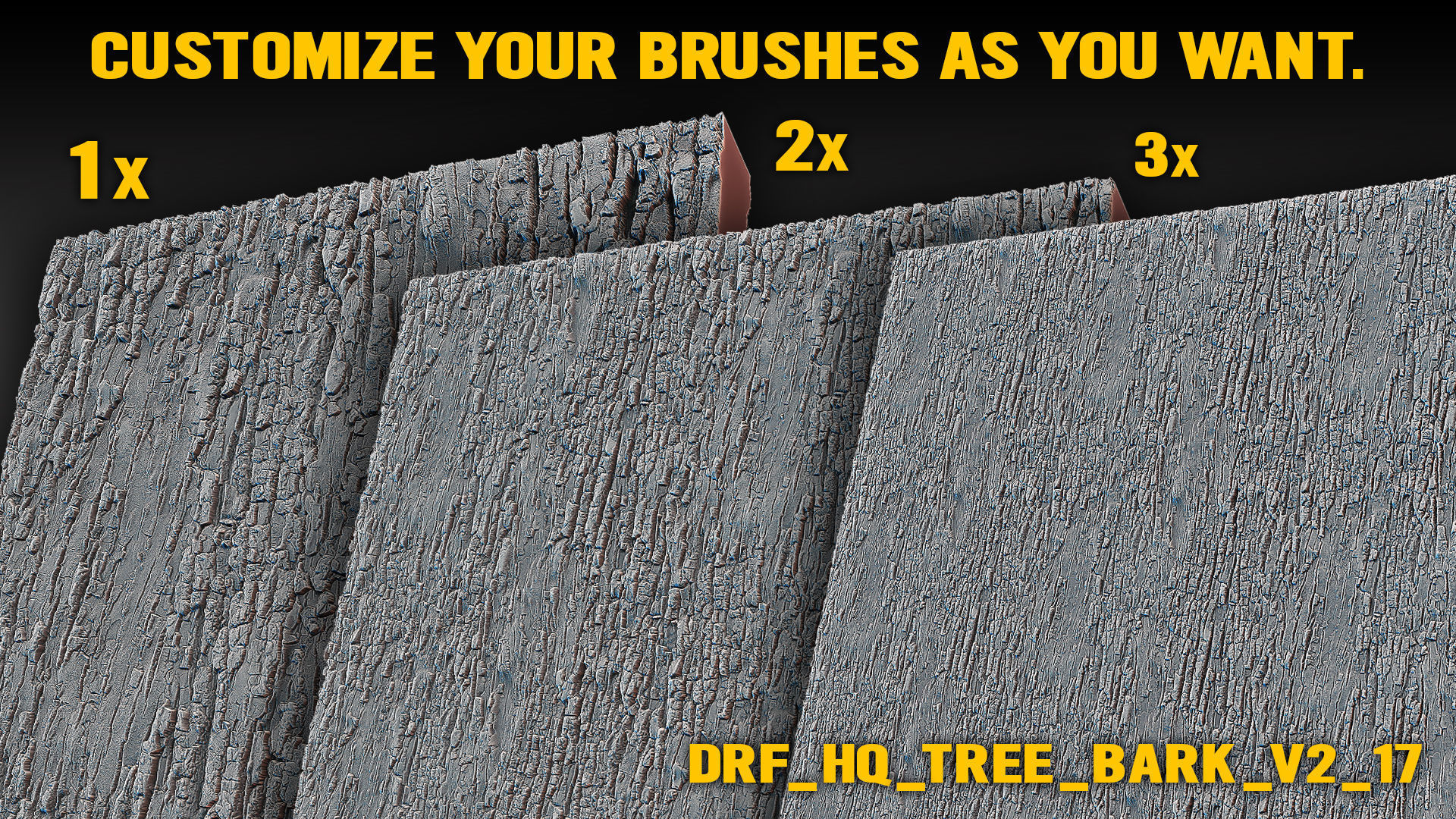 Ultra HQ Tree Bark Sculpt Zbrush brushes and Alphas Vol2 Texture_4