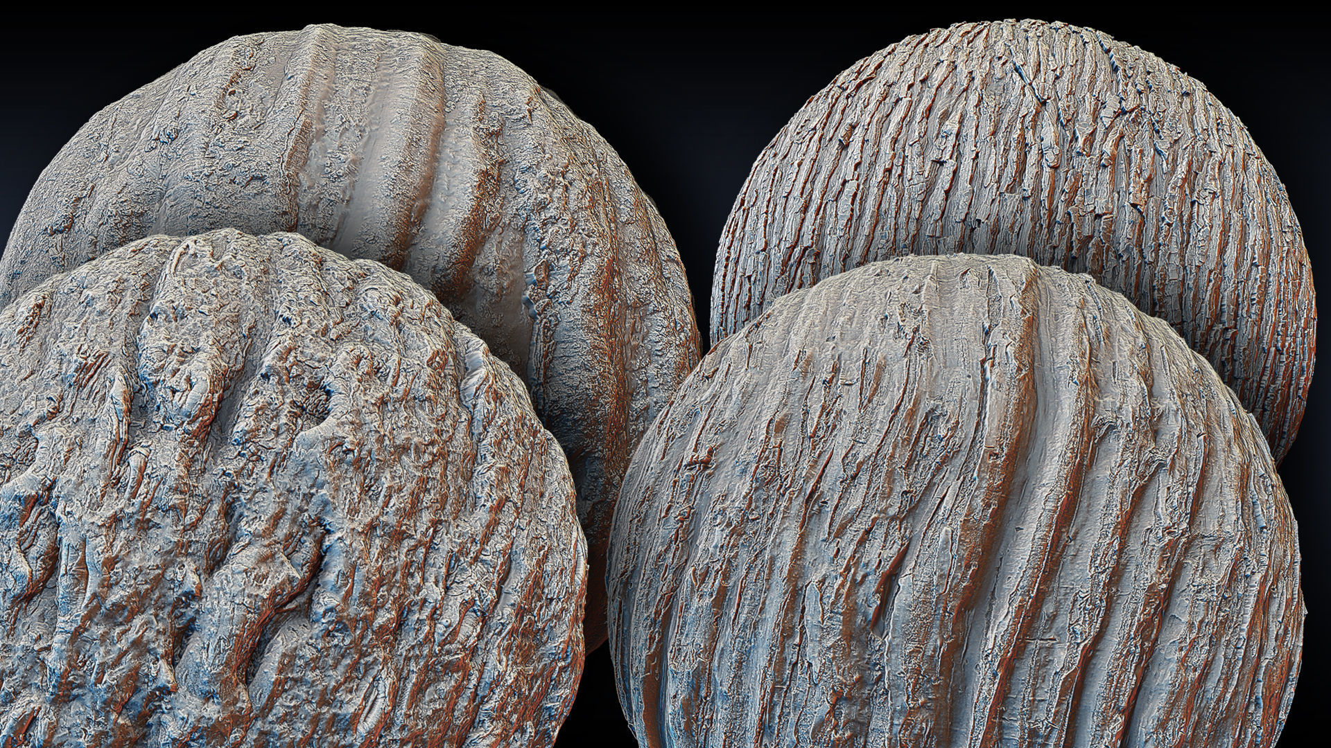 Ultra HQ Tree Bark Sculpt Zbrush brushes and Alphas Vol2 Texture_1