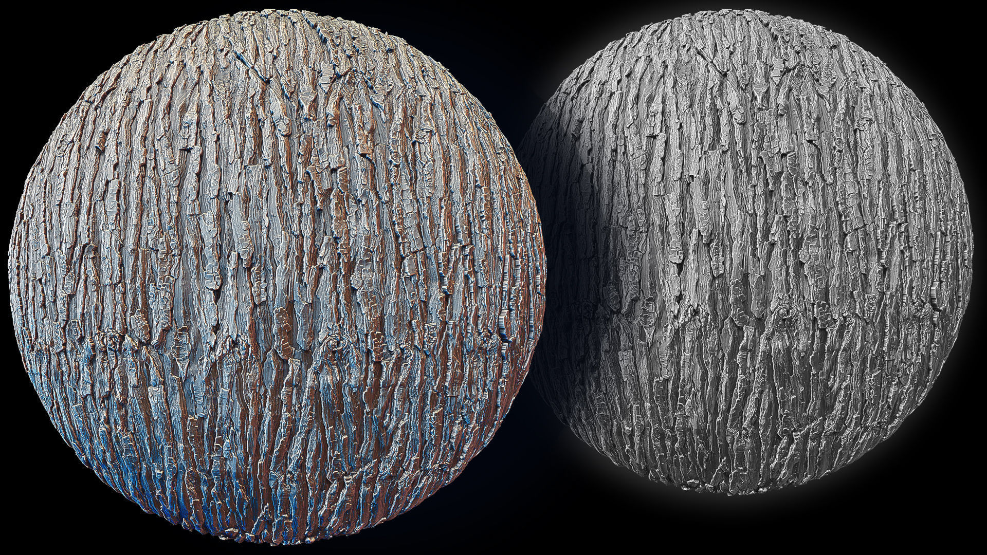 Ultra HQ Tree Bark Sculpt Zbrush brushes and Alphas Vol2 Texture_24