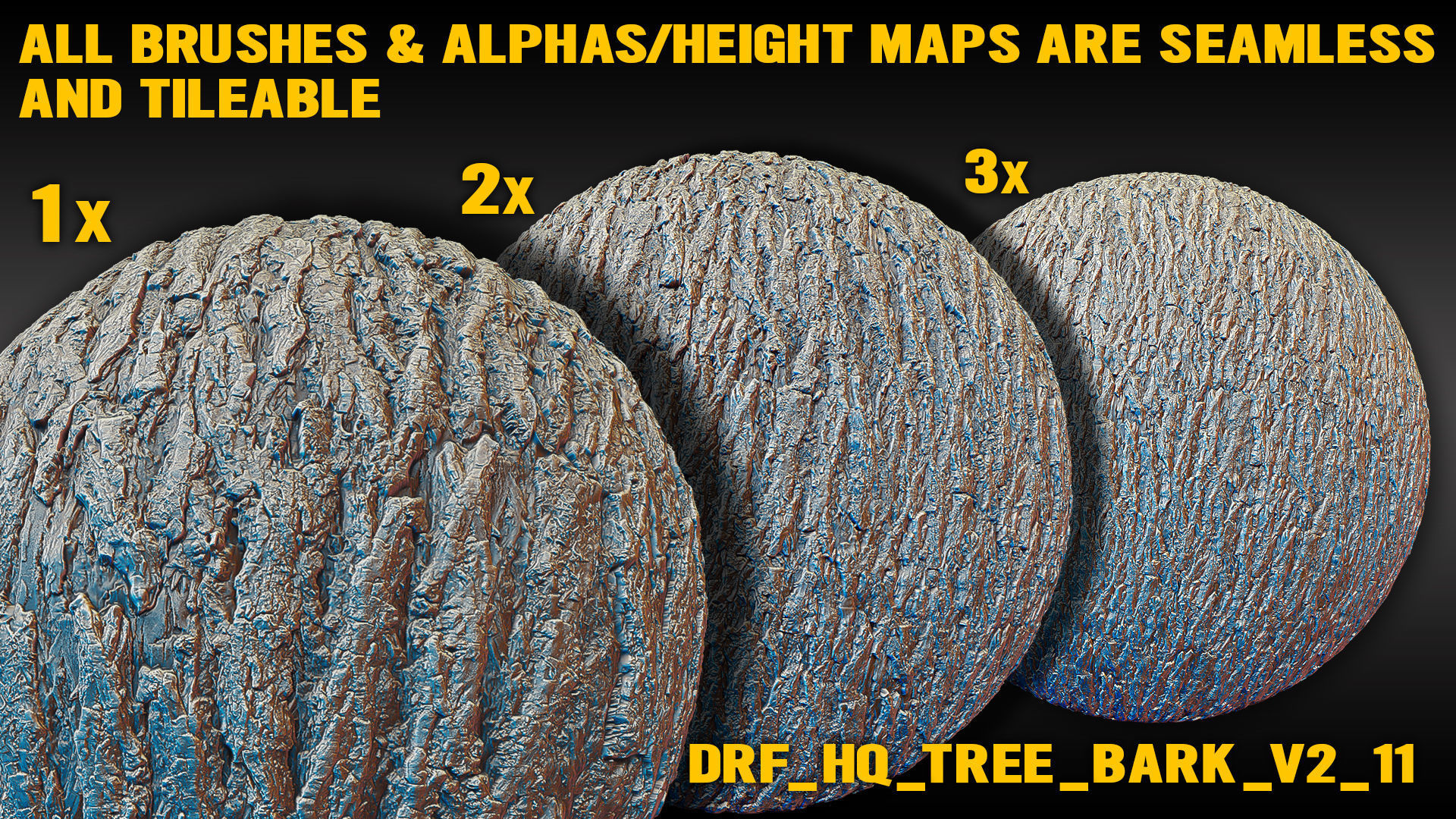 Ultra HQ Tree Bark Sculpt Zbrush brushes and Alphas Vol2 Texture_2