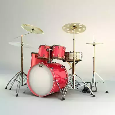 Drums 3D model 3D model