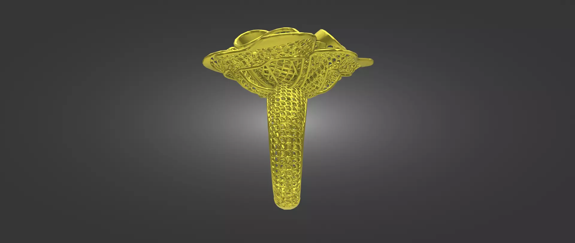 3D STL file of Gold Ring  3D print model_0