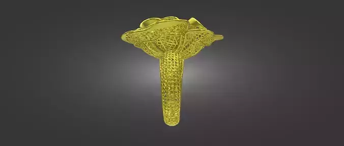 3D STL file of Gold Ring 