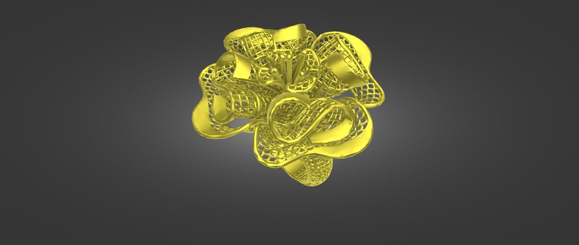 3D STL file of Gold Ring  3D print model_1