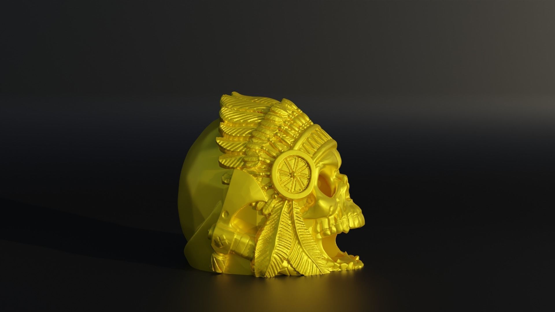 Skull Dice Tower DND Skull Head Dice Tower 3D model 3D printable