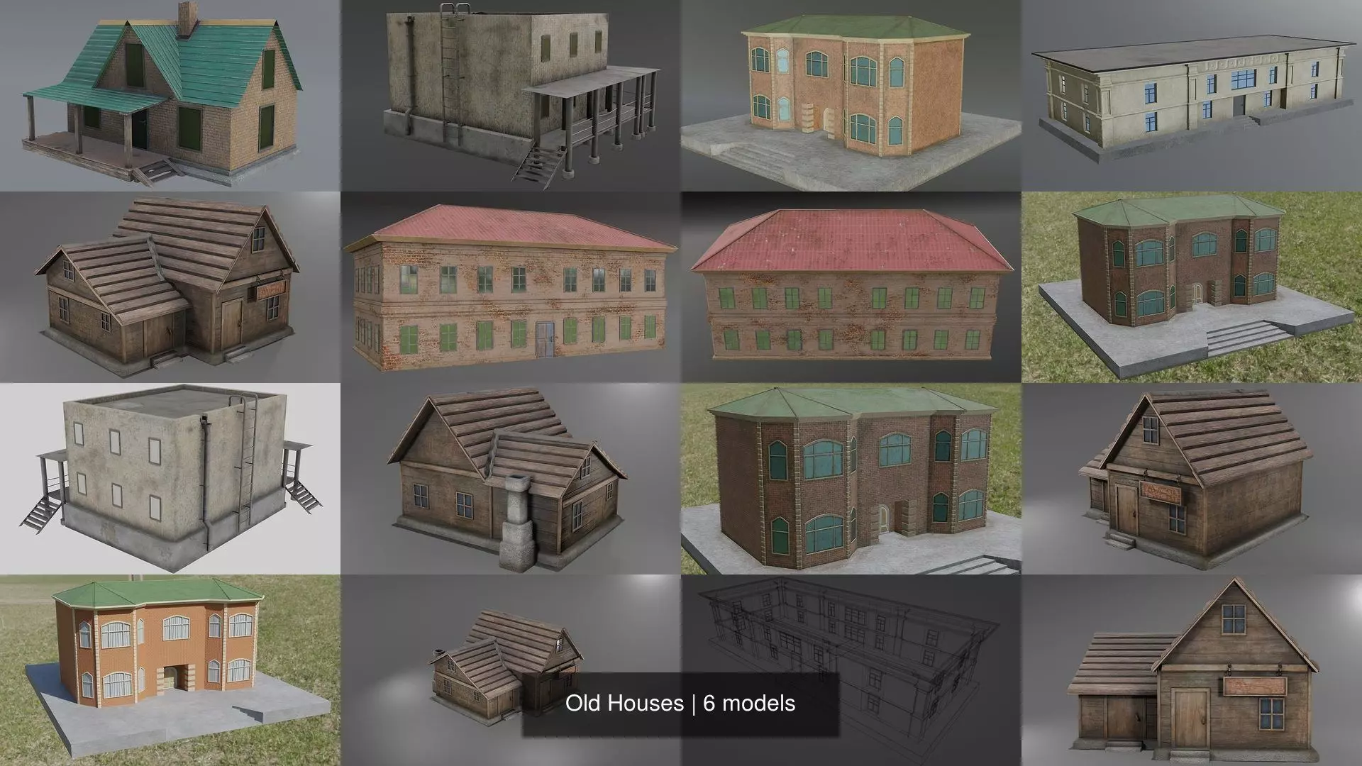 Old Houses 3D Model Collection_0