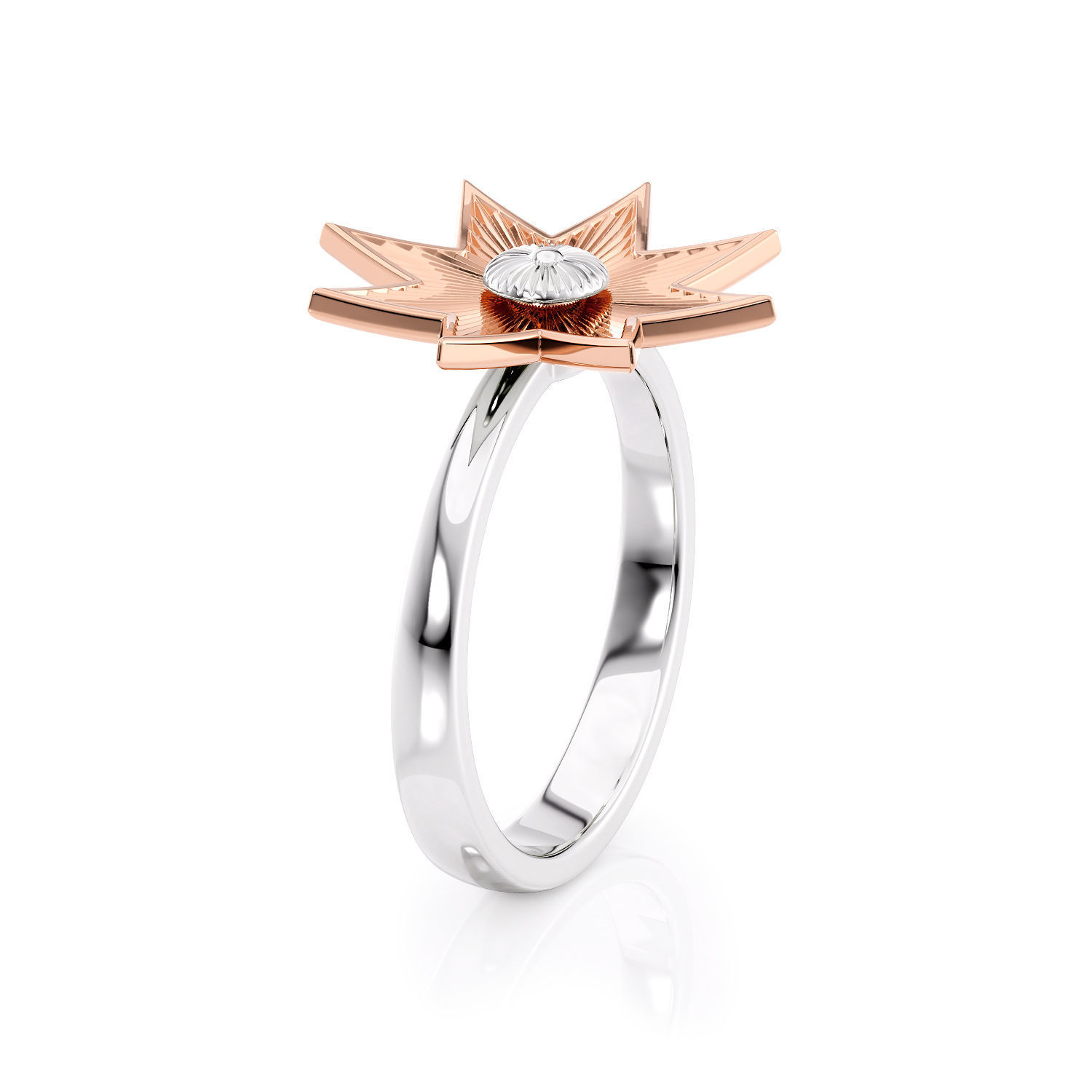 Star ring R 0333 printable 3d model 3D print model_14