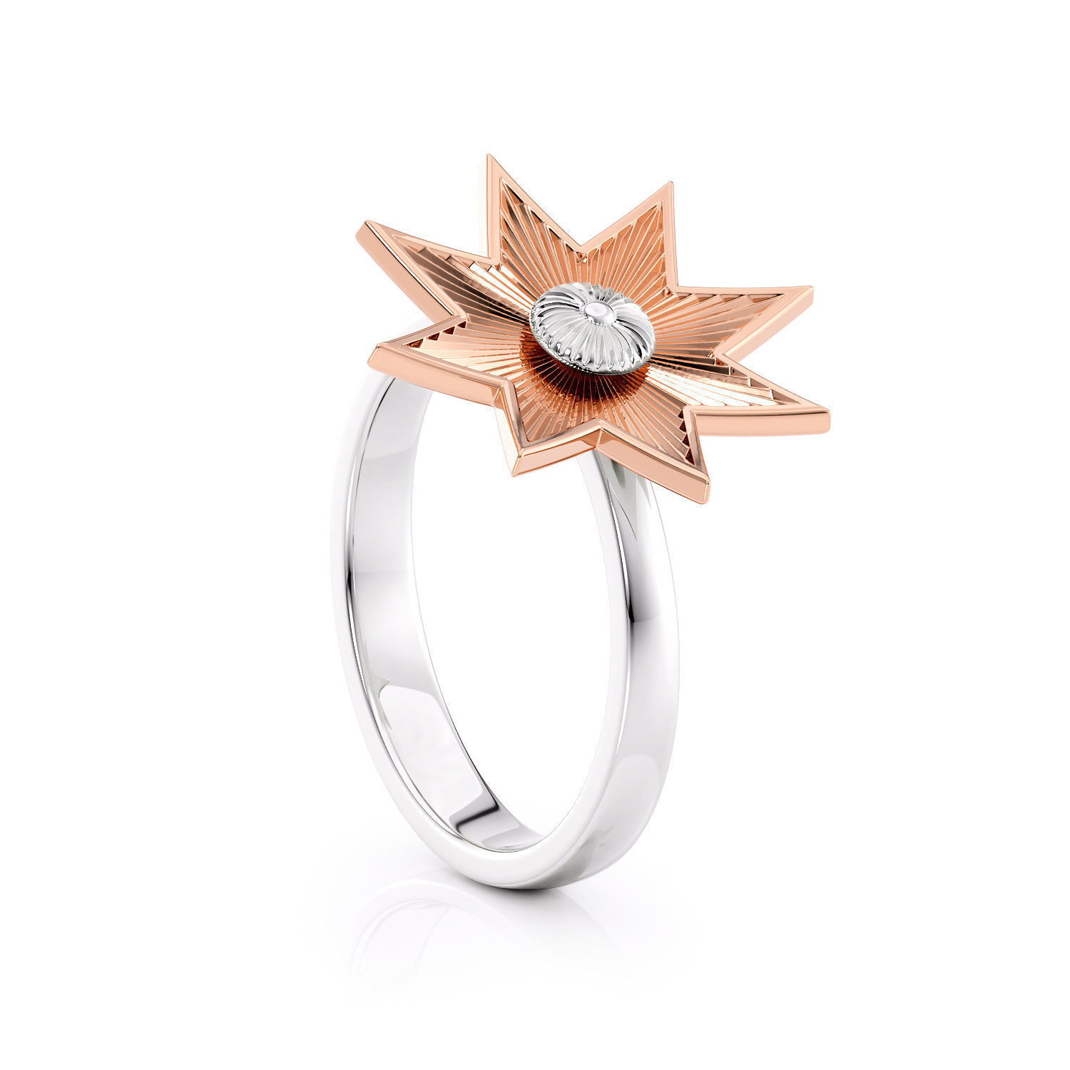 Star ring R 0333 printable 3d model 3D print model_16