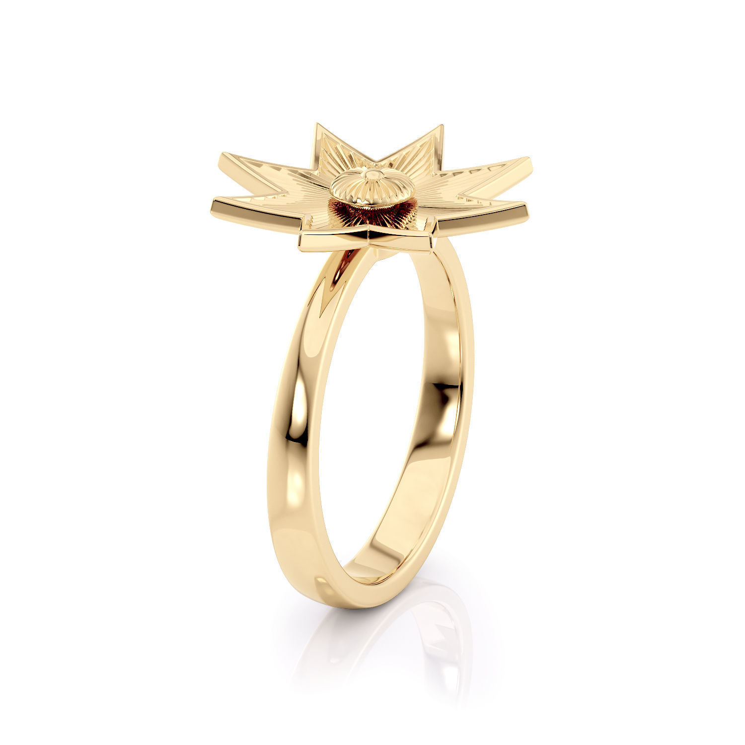 Star ring R 0333 printable 3d model 3D print model_19