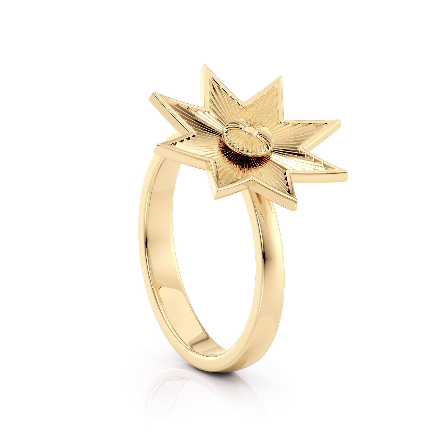 Star ring R 0333 printable 3d model 3D print model_21