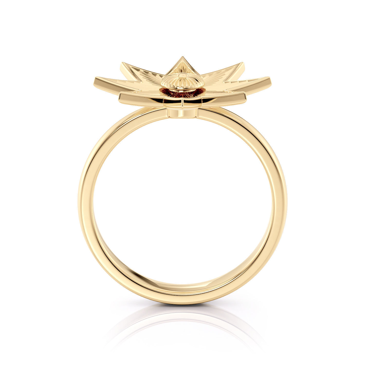 Star ring R 0333 printable 3d model 3D print model_20