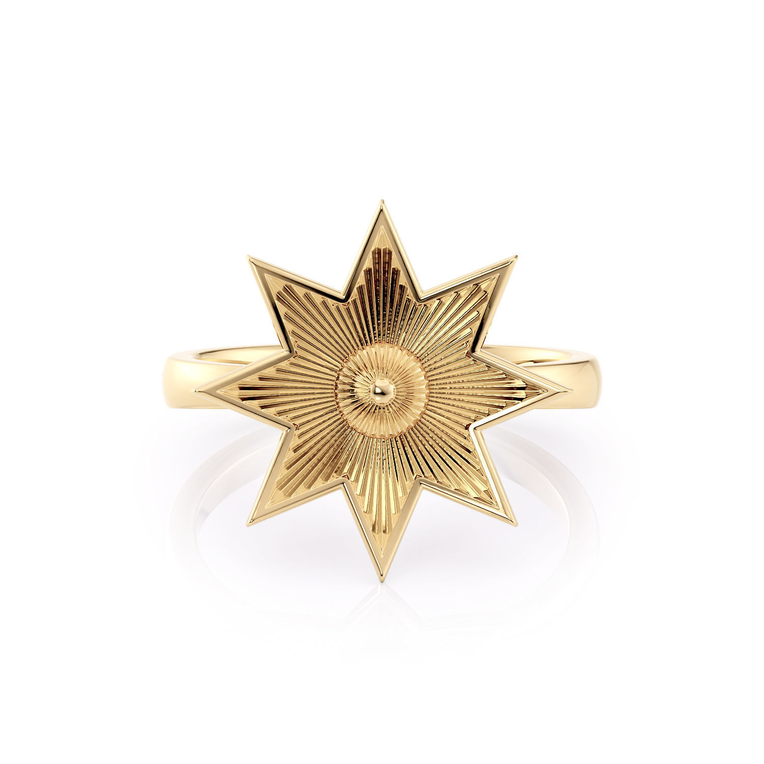Star ring R 0333 printable 3d model 3D print model_18