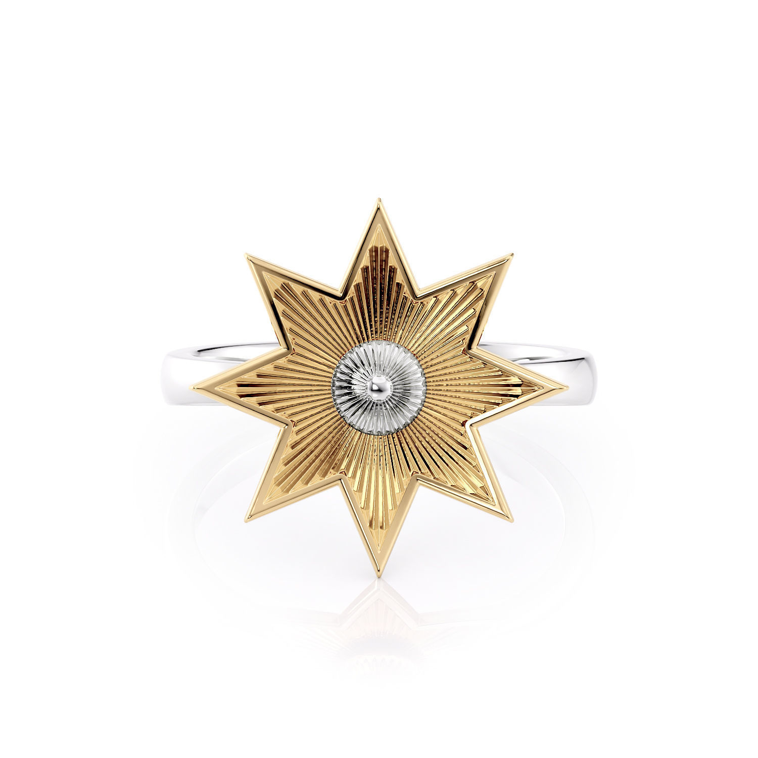Star ring R 0333 printable 3d model 3D print model_17
