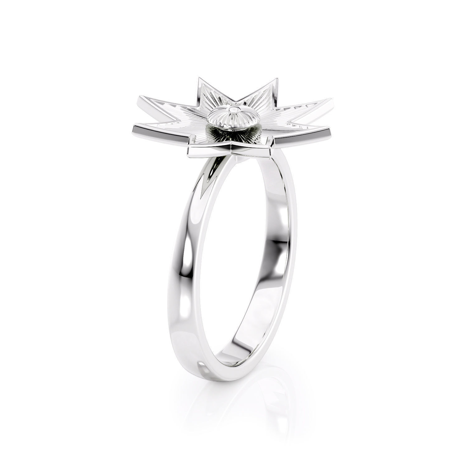 Star ring R 0333 printable 3d model 3D print model_10